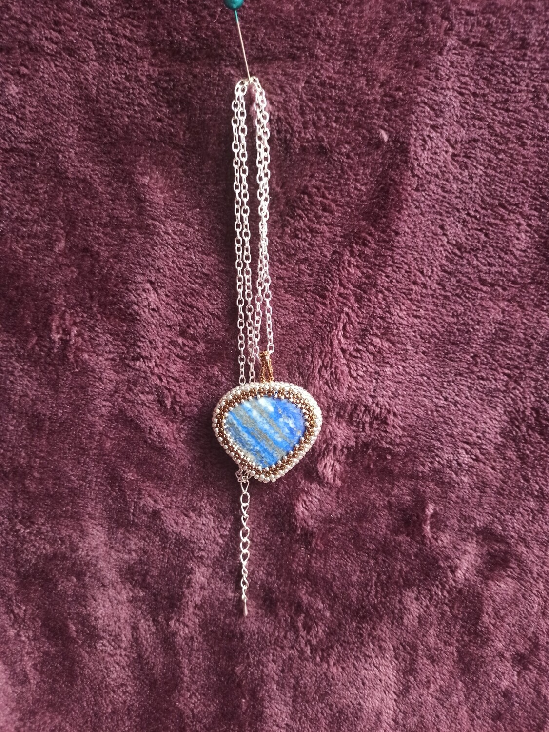 Ketting Lapis Lazuli met zilver