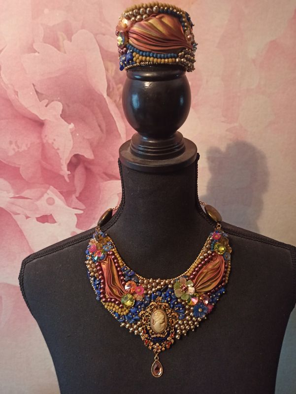 Sieradenset Blauw Barok