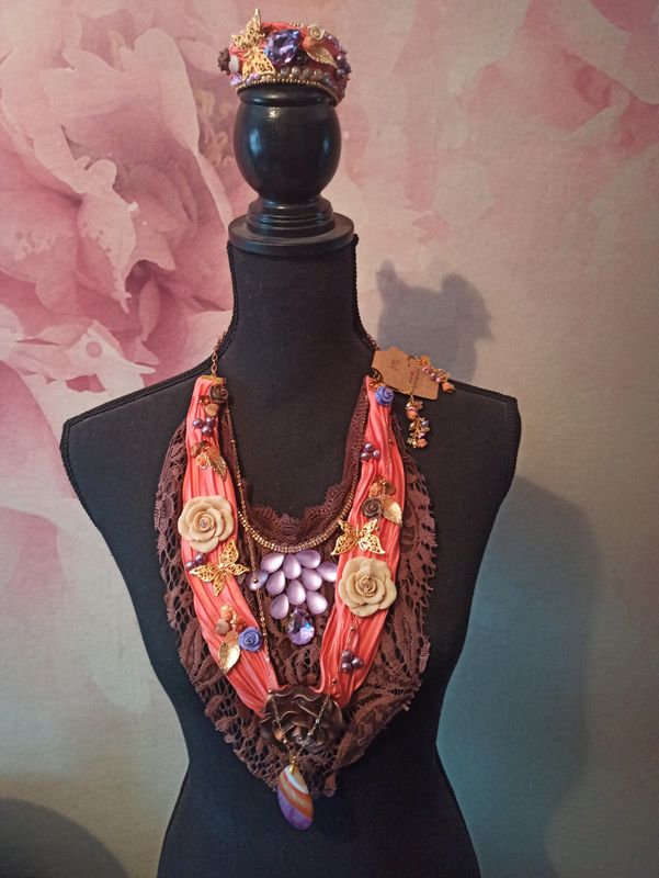 Sieradenset Vintage Zijde