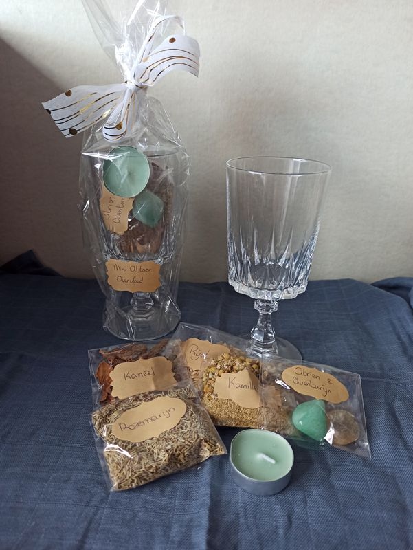 Mini altaar in glas Overvloed