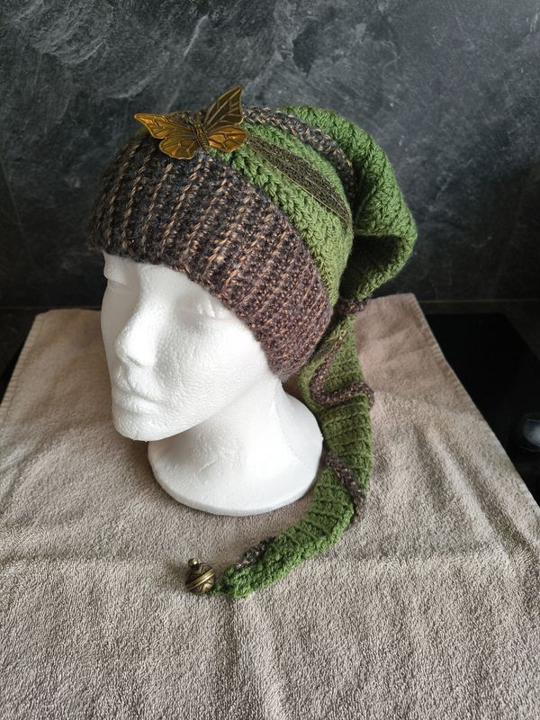 Elvenmuts groen/brons