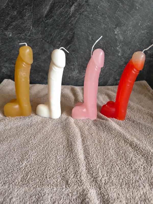 Kaars phallus 15 cm diverse kleuren