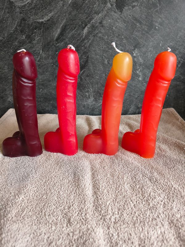 Kaars phallus 18 cm diverse kleuren