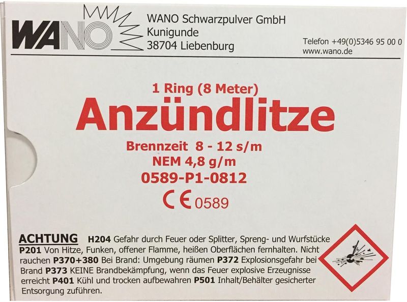 Nico - Anzündlitze 8m, Rot
