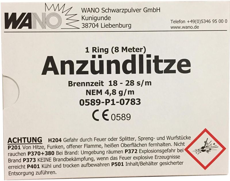 Nico - Anzündlitze 8m, Gelb