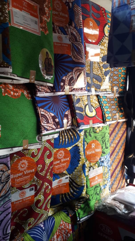 Tissu Bazar, prix local 3000 CFA