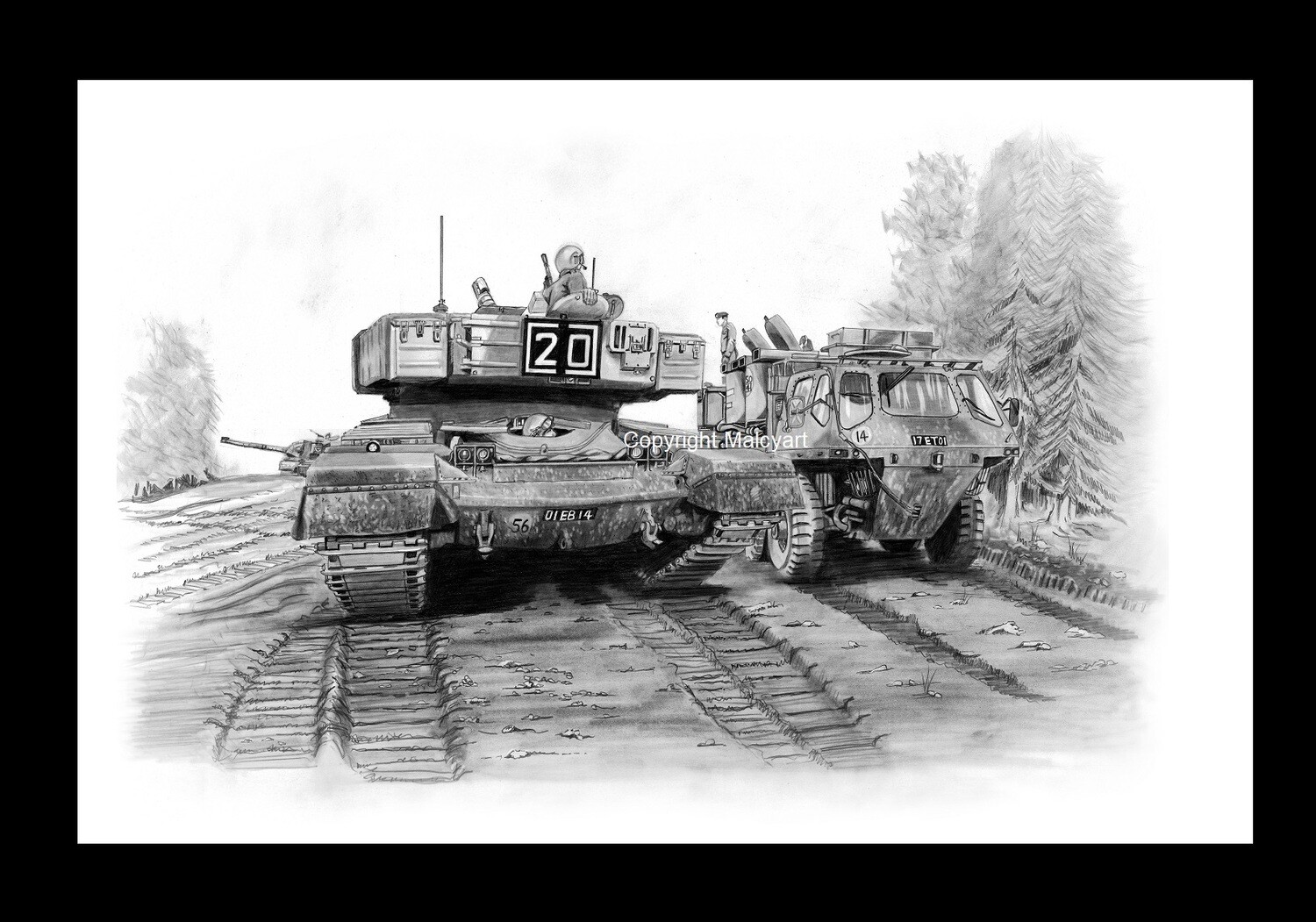 044 - A3 Mounted (UNFramed) Print - 'Rolling replen'