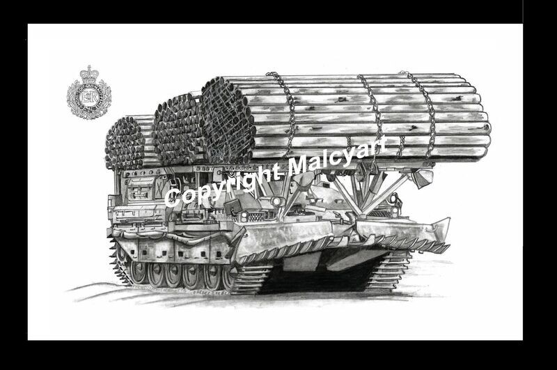 050 - A4 Mounted/Framed Print - Chieftain AVRE