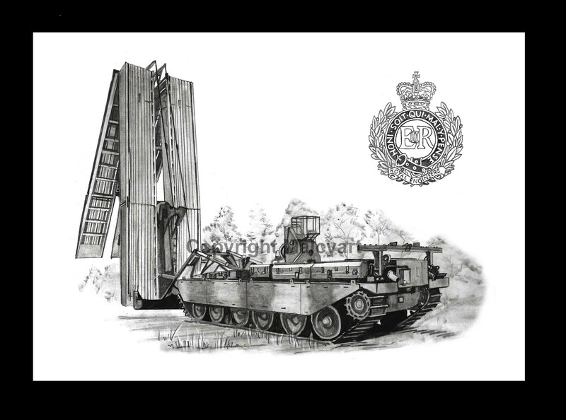 051 - A4 Mounted/Framed Print - Chieftain AVLB