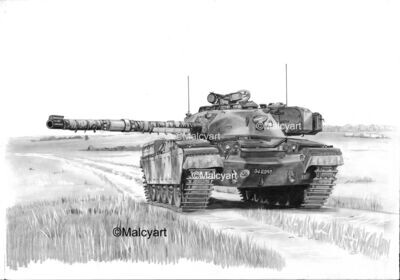 041 - A2 Tubed Print - Chieftain MBT