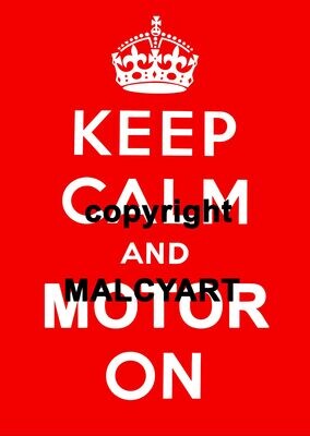 Keep Calm & Motor On Mug
