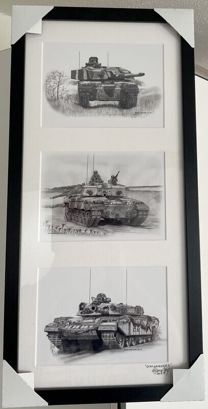 SP001 - UK - 3 Framed print montage 'Challenger Generations'
