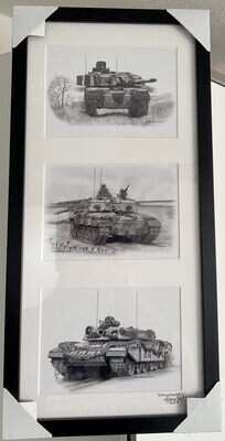 000d - UK - 3 Framed print montage 'Challengers'