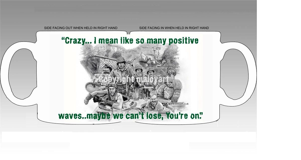 M041 - Kelly's 'Crazy positive waves'  -  Choose your name mug.