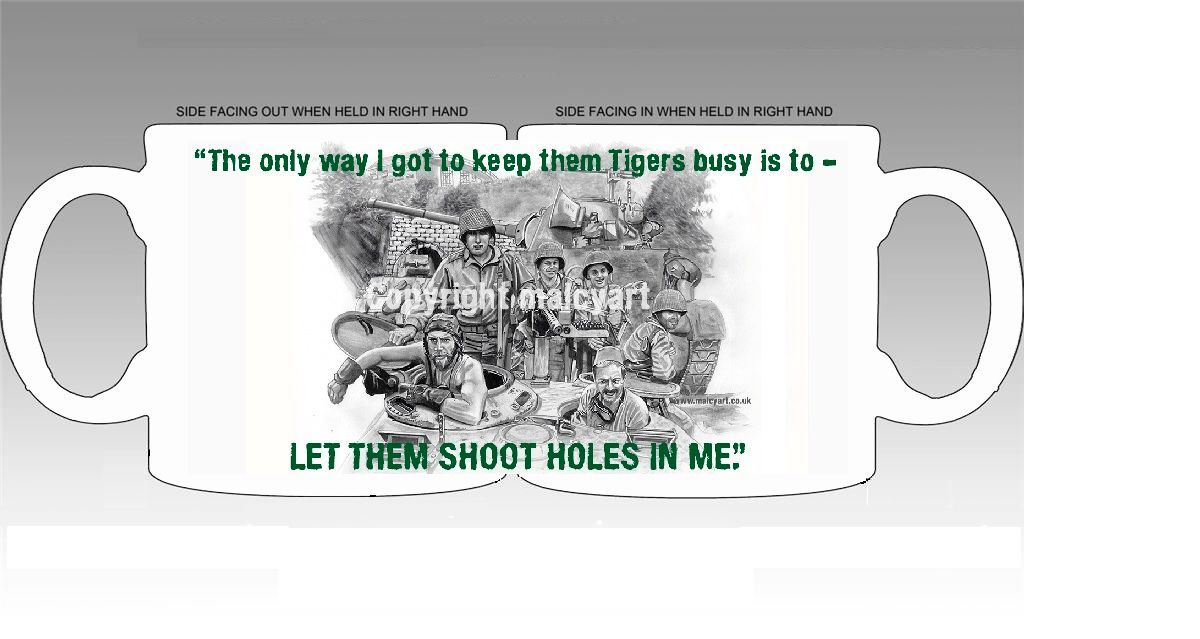 M042 - Kelly's 'Shoot holes in me' mug.