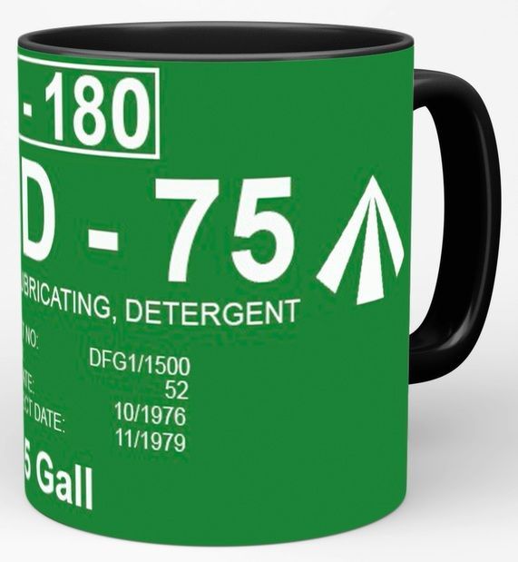 M045 - The 'OMD - 75' Oil drum mug.