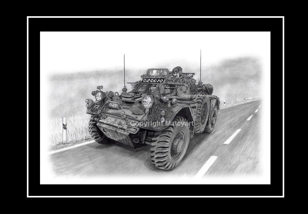 Illustration to simulate mounted and Framed A4 Print