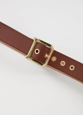 Brown genuine Italian belt