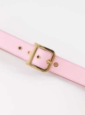 Pink Genuine leather belt