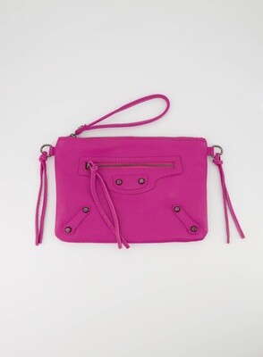 Pink Genuine leather bag