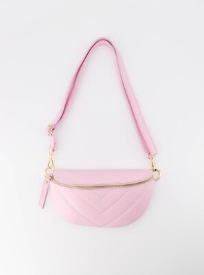 Pink Genuine leather bag