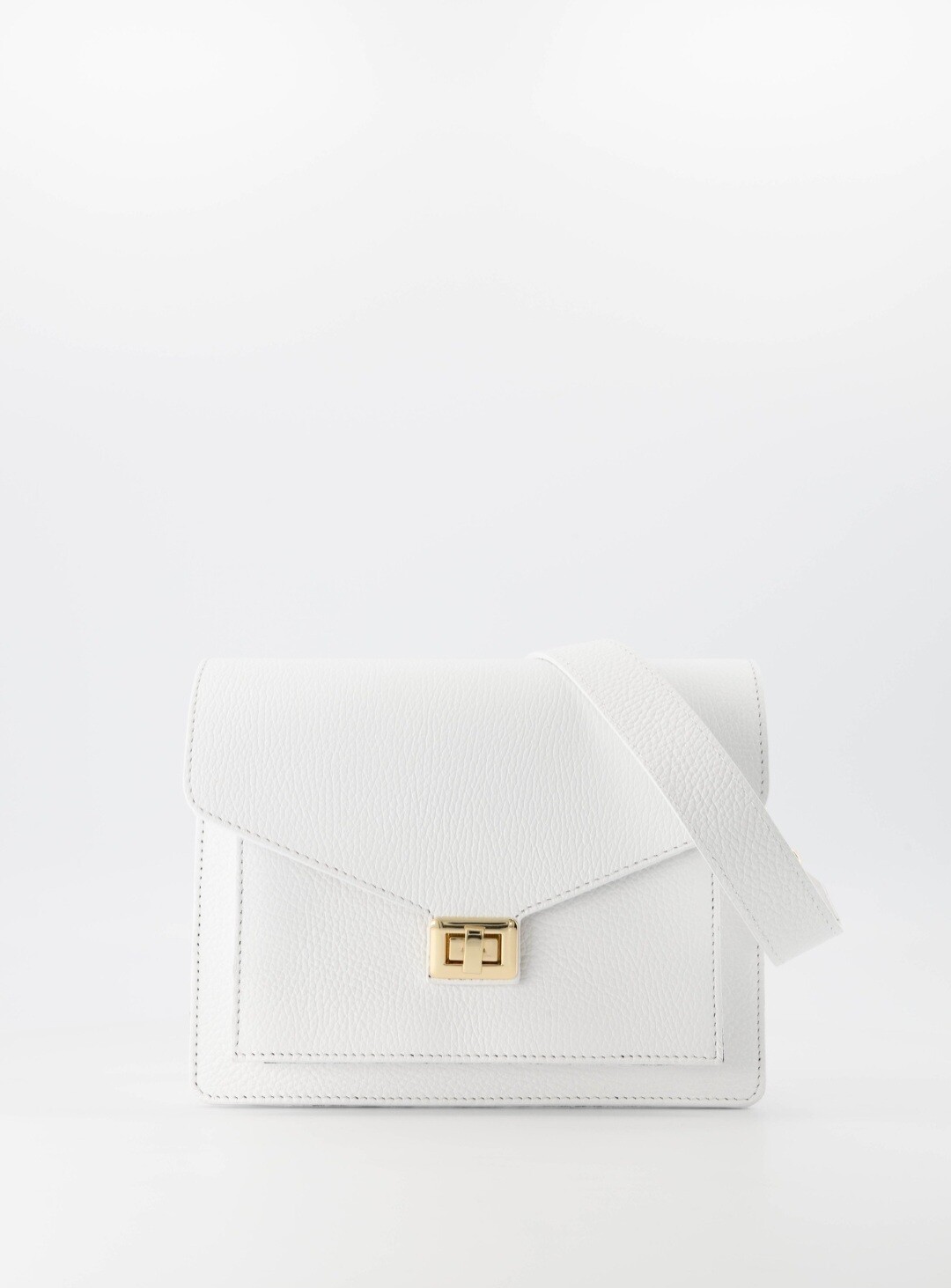 White Genuine leather bag