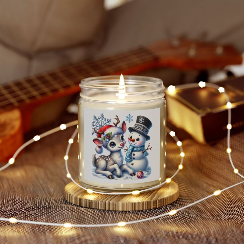 Scented Candles, Christmas Deer and Snowman