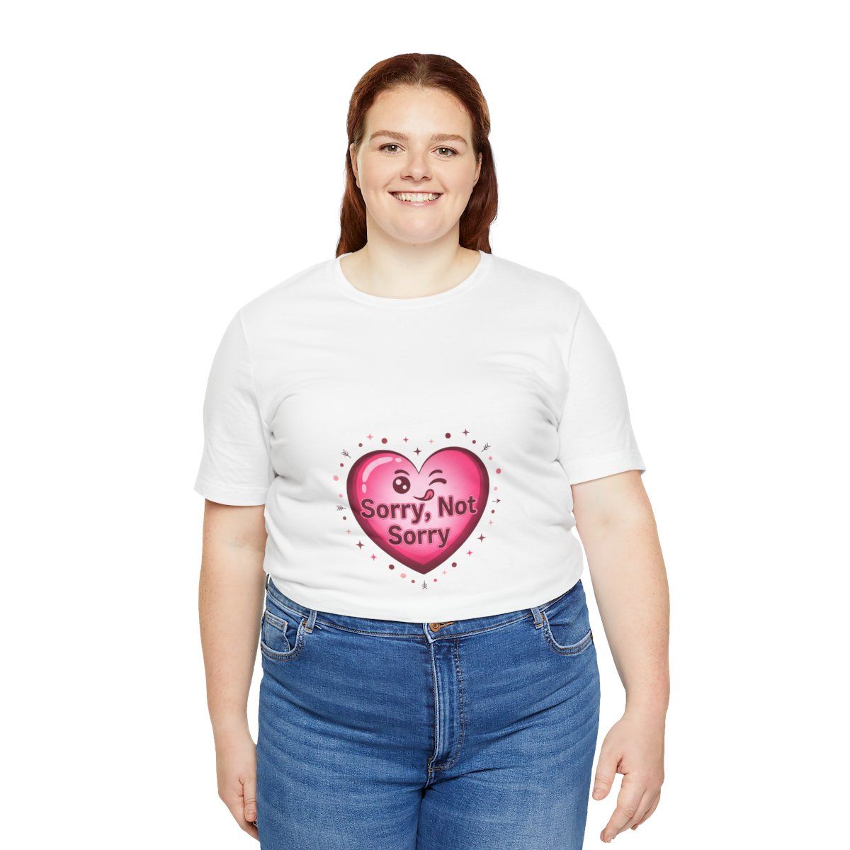 Sorry Not Sorry Heart Tee | anti love graphic, edgy heart tee