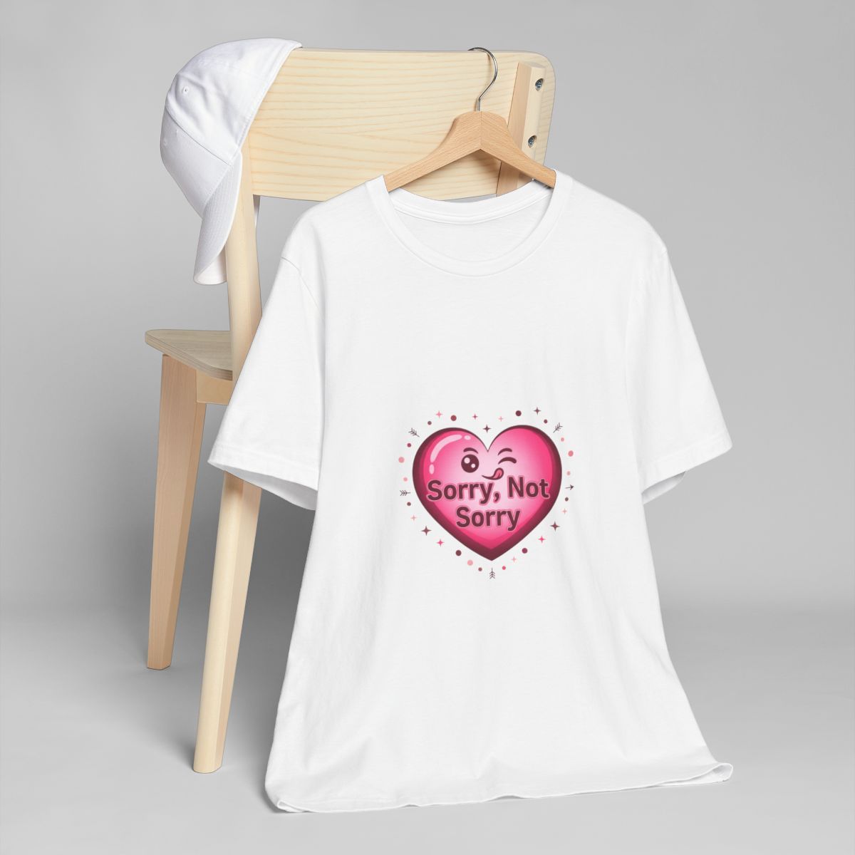 Sorry Not Sorry Heart Tee | anti love graphic, edgy heart tee