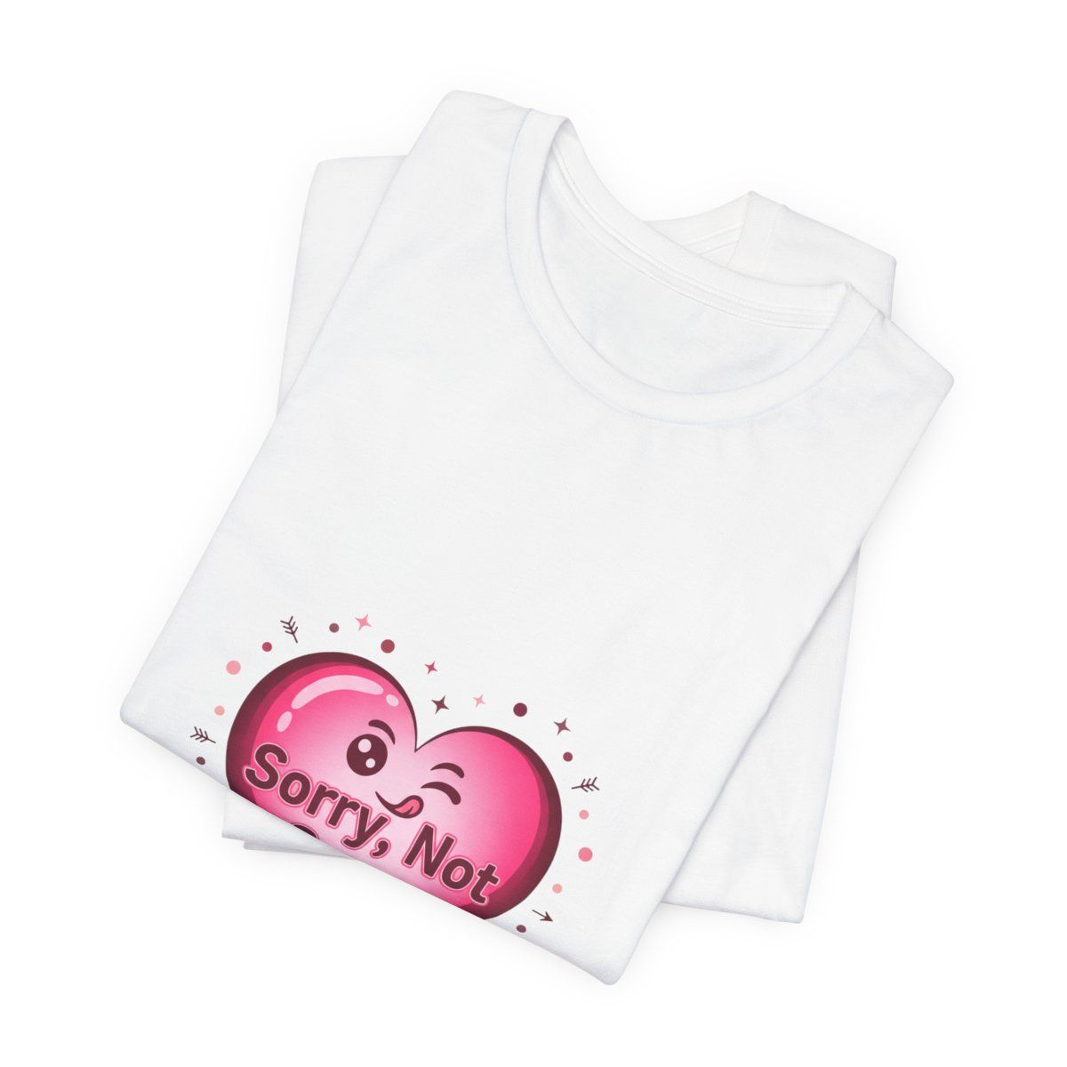 Sorry Not Sorry Heart Tee | anti love graphic, edgy heart tee