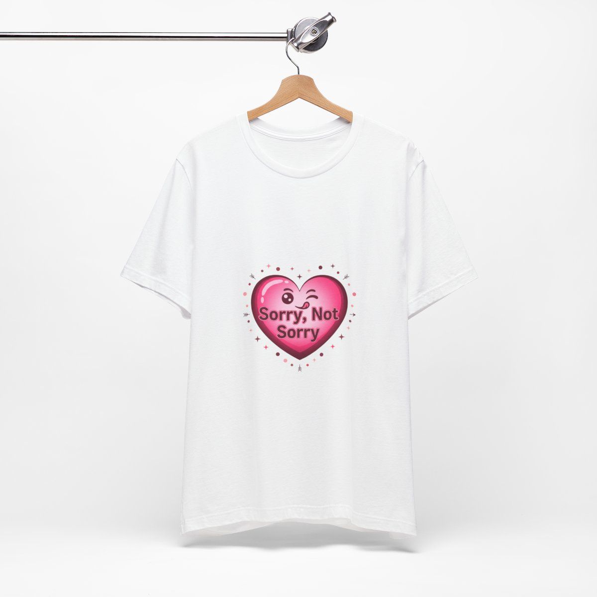 Sorry Not Sorry Heart Tee | anti love graphic, edgy heart tee