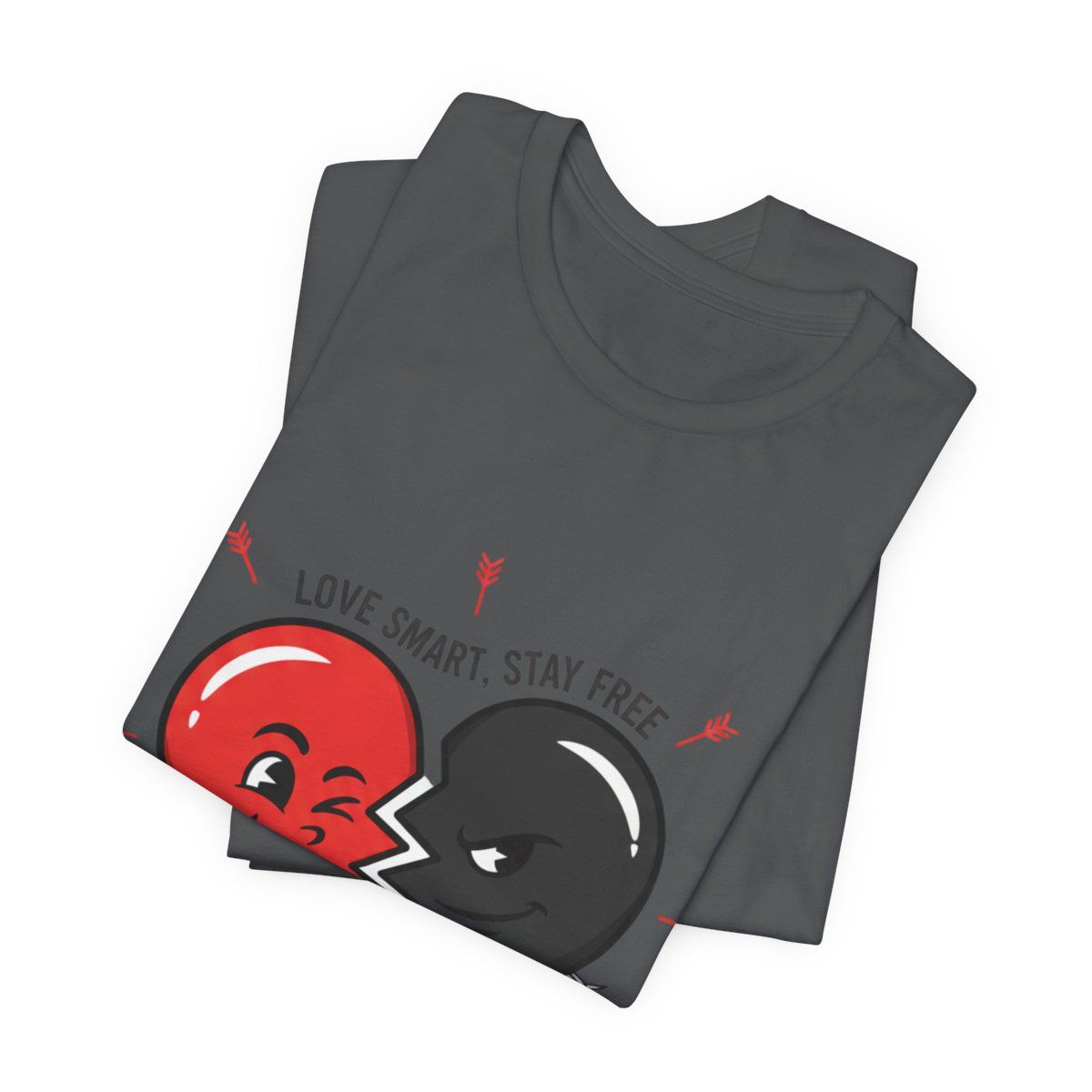 Split Dark Heart Tee | anti love graphic, edgy heart tee