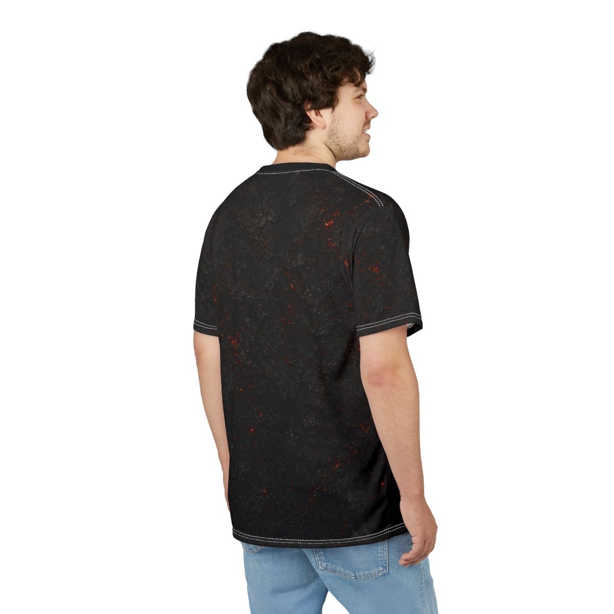 Nonadawn Leo Unisex Cut &amp; Sew Tee (AOP) | Dark Fantasy Lion Zodiac Shirt | Gothic Astrology Apparel