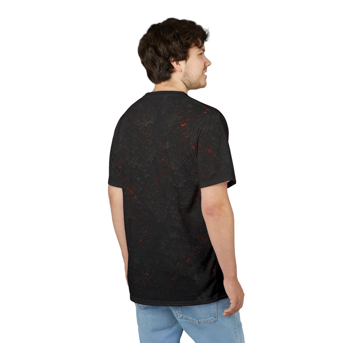 Nonadawn Leo Unisex Cut &amp; Sew Tee (AOP) | Dark Fantasy Lion Zodiac Shirt | Gothic Astrology Apparel