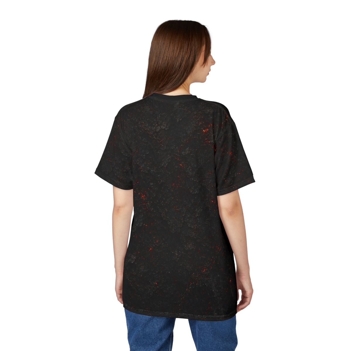 Nonadawn Leo Unisex Cut &amp; Sew Tee (AOP) | Dark Fantasy Lion Zodiac Shirt | Gothic Astrology Apparel