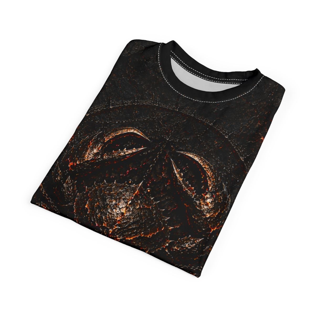 Nonadawn Cancer Unisex Cut &amp; Sew Tee (AOP) | Dark Fantasy Crab Zodiac Shirt | Gothic Astrology Apparel