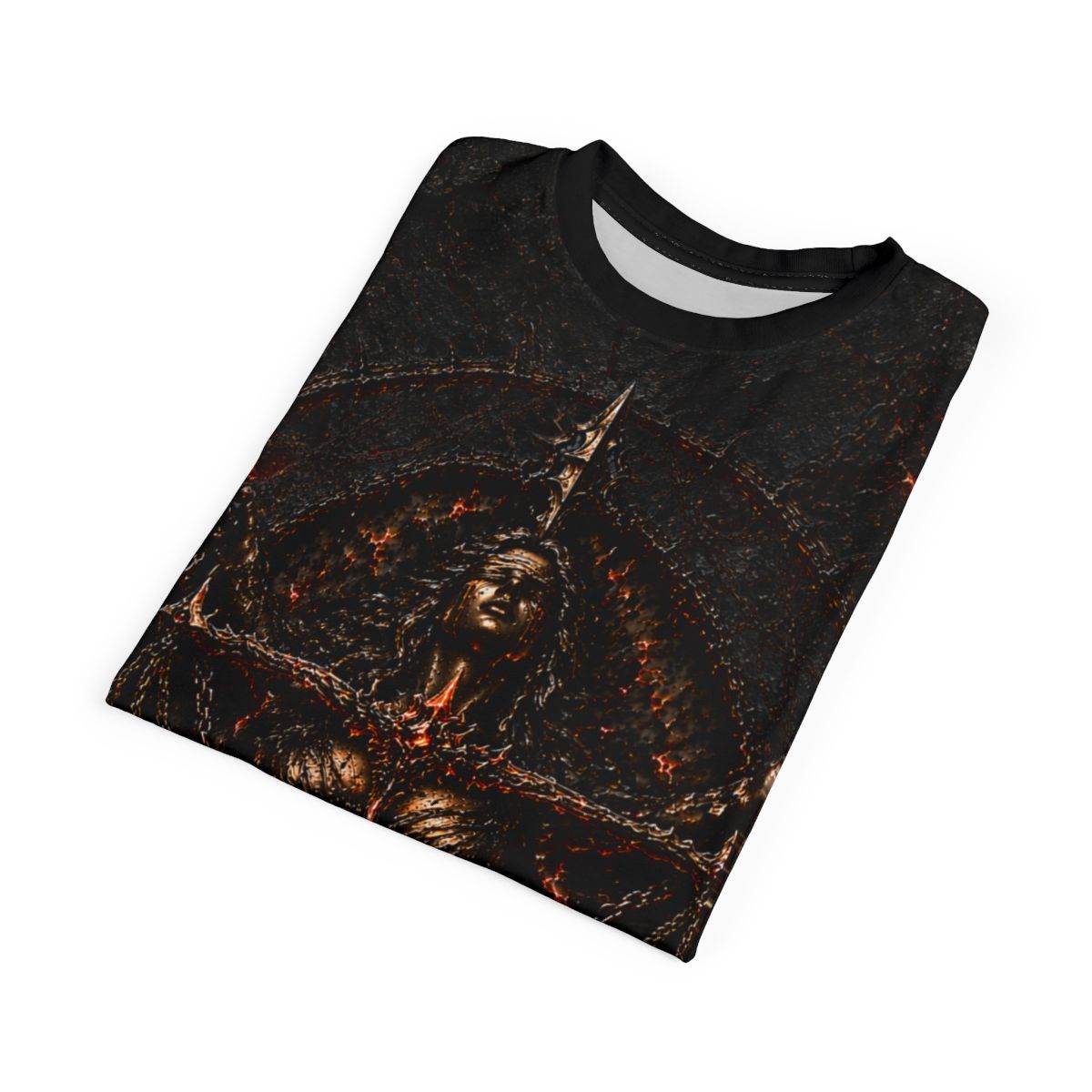 Nonadawn Libra Unisex Cut &amp; Sew Tee (AOP) | Dark Fantasy Scales Zodiac Shirt | Gothic Astrology Apparel
