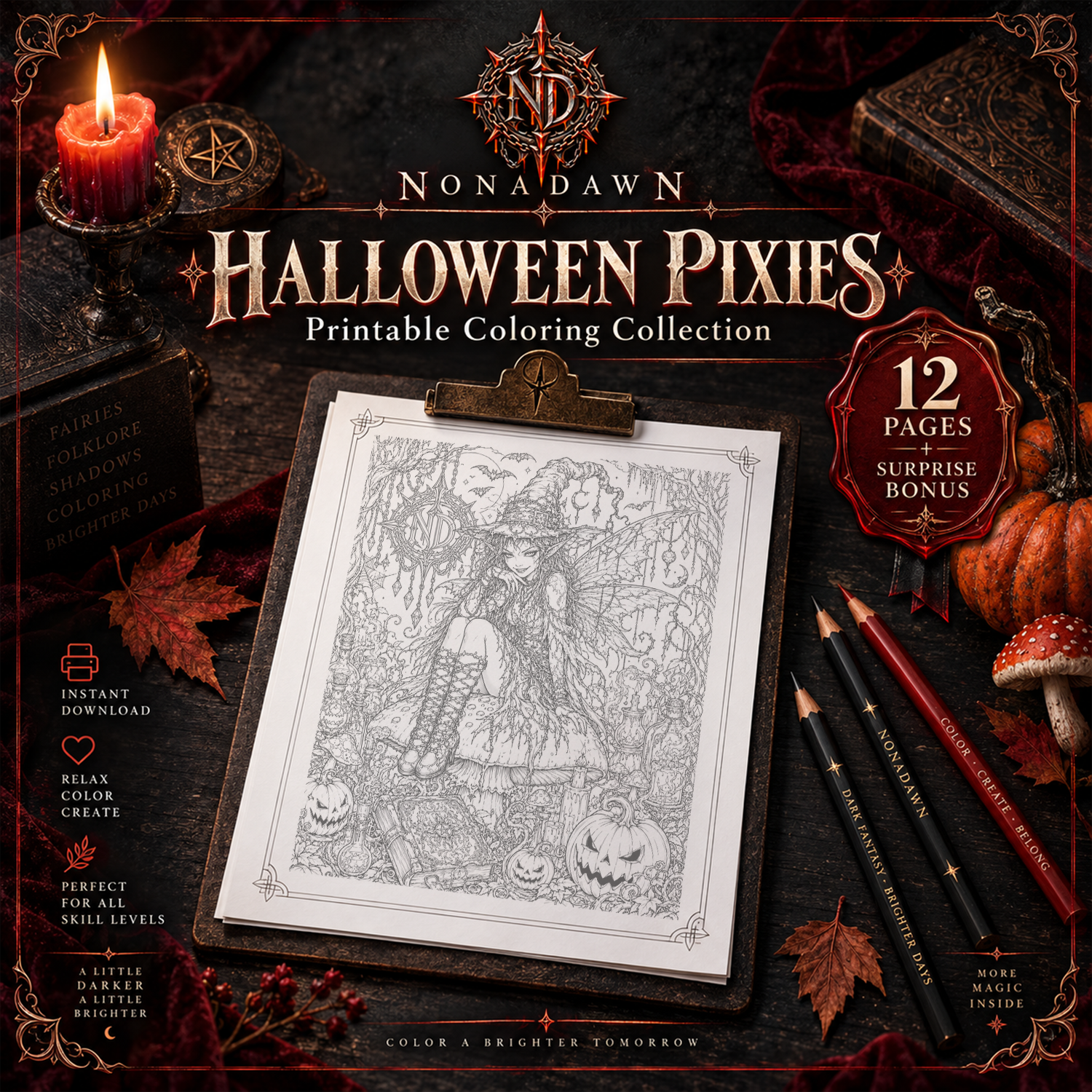Nonadawn Darkly Enchanted Pixie Collection