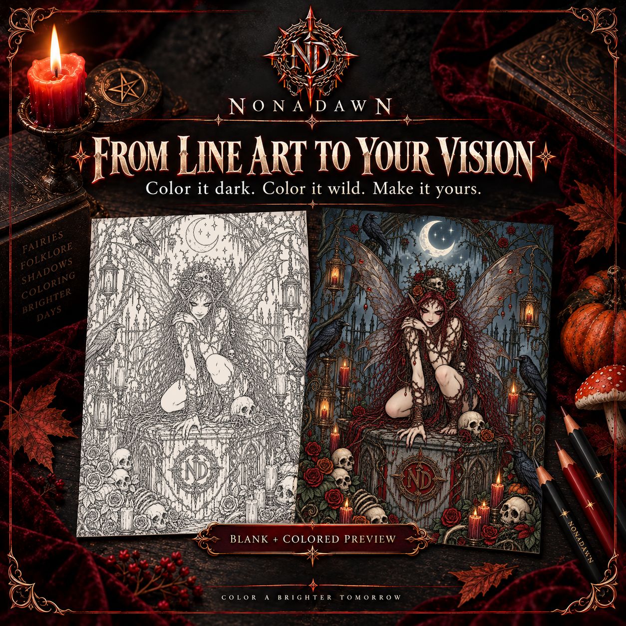 Nonadawn Darkly Enchanted Pixie Collection