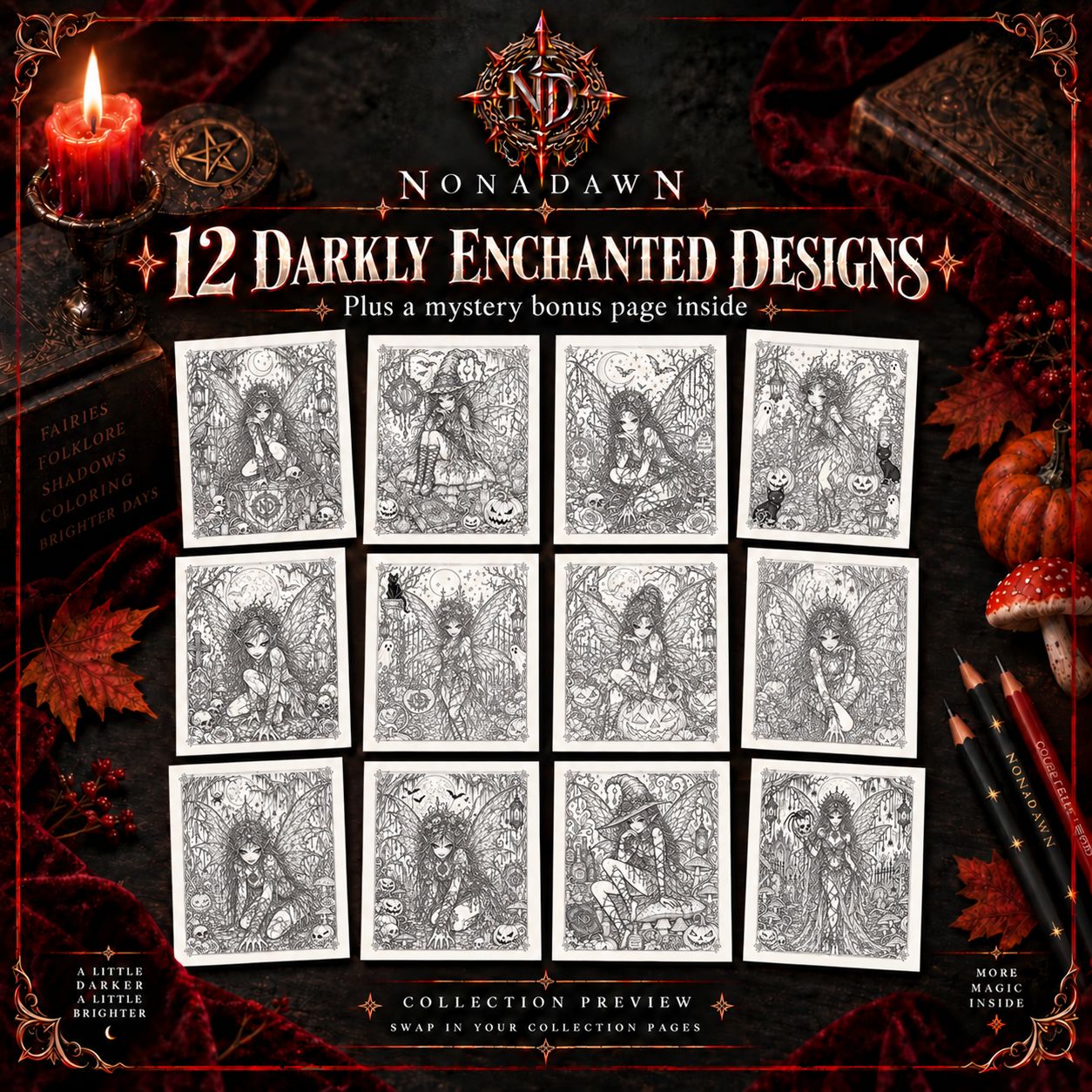 Nonadawn Darkly Enchanted Pixie Collection