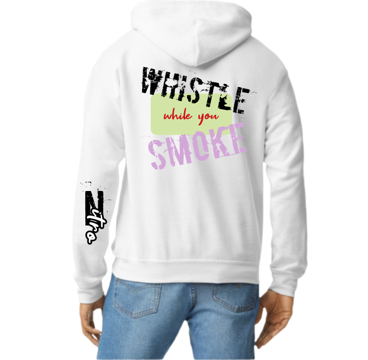 Tan &amp; White 2Toned Smoke Hoodie