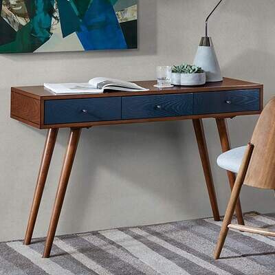 Rigby 3 Drawer Writing Desk Navy