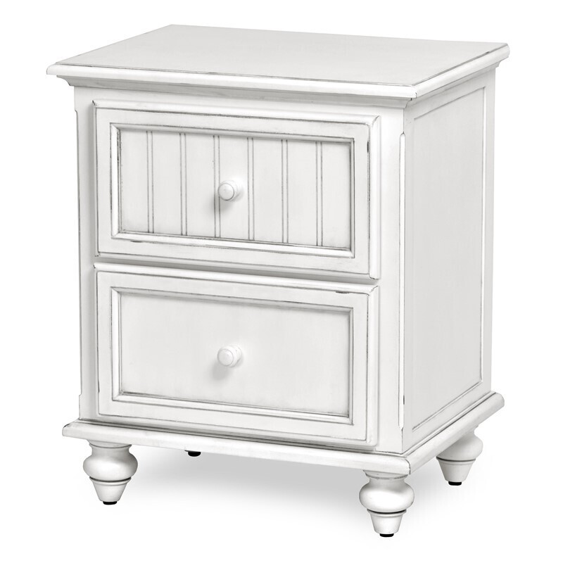 B81832-BLANC Monaco 2 Drw Nightstand