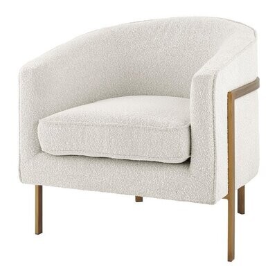 Harrod Fabric Accent Arm Chair BEIGE