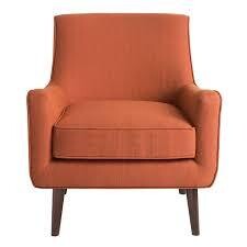 Oxford Mid Century Accent Chair Orange