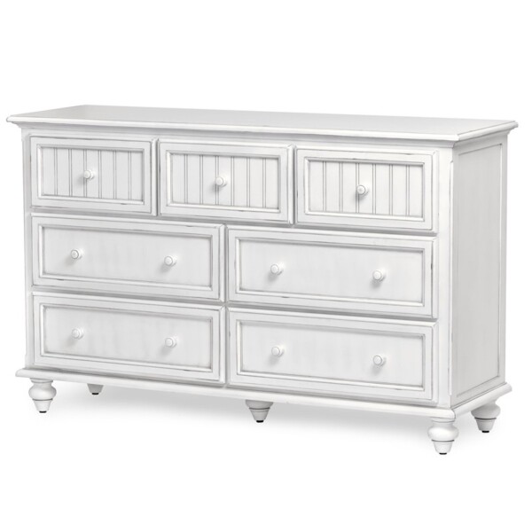  Monaco 7 Drawer Dresser White