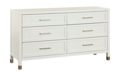  6 Drawer Dresser Tidewater Whi
