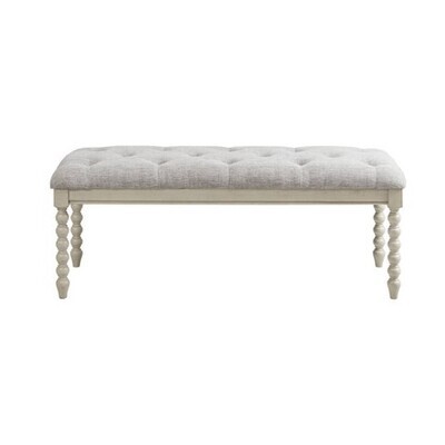 Beckett Tufted Accent Bench Grey