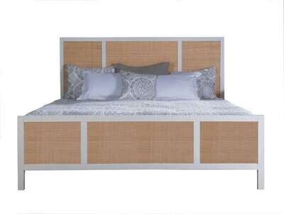 Morada White Woven Complete Bed King