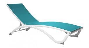 Arch Stackable Blue Chaise Lounge